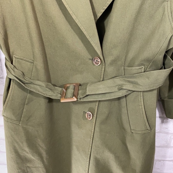 Bonnie Alex army green long jacket size 66 - Picture 7 of 14